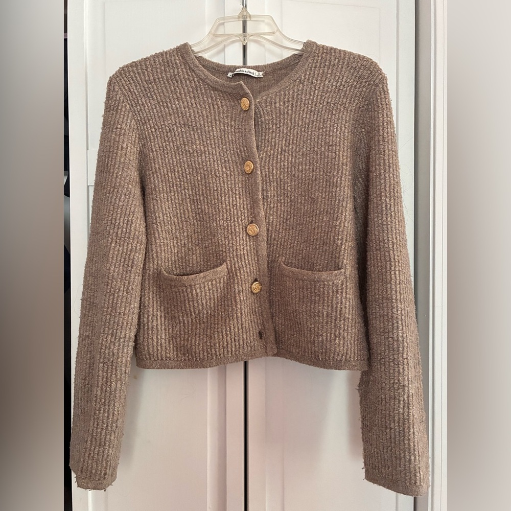 Women's Abercrombie Brown Cardigan Sweater